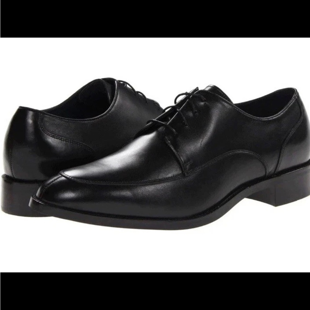 Cole Haan Black Leather Oxfords